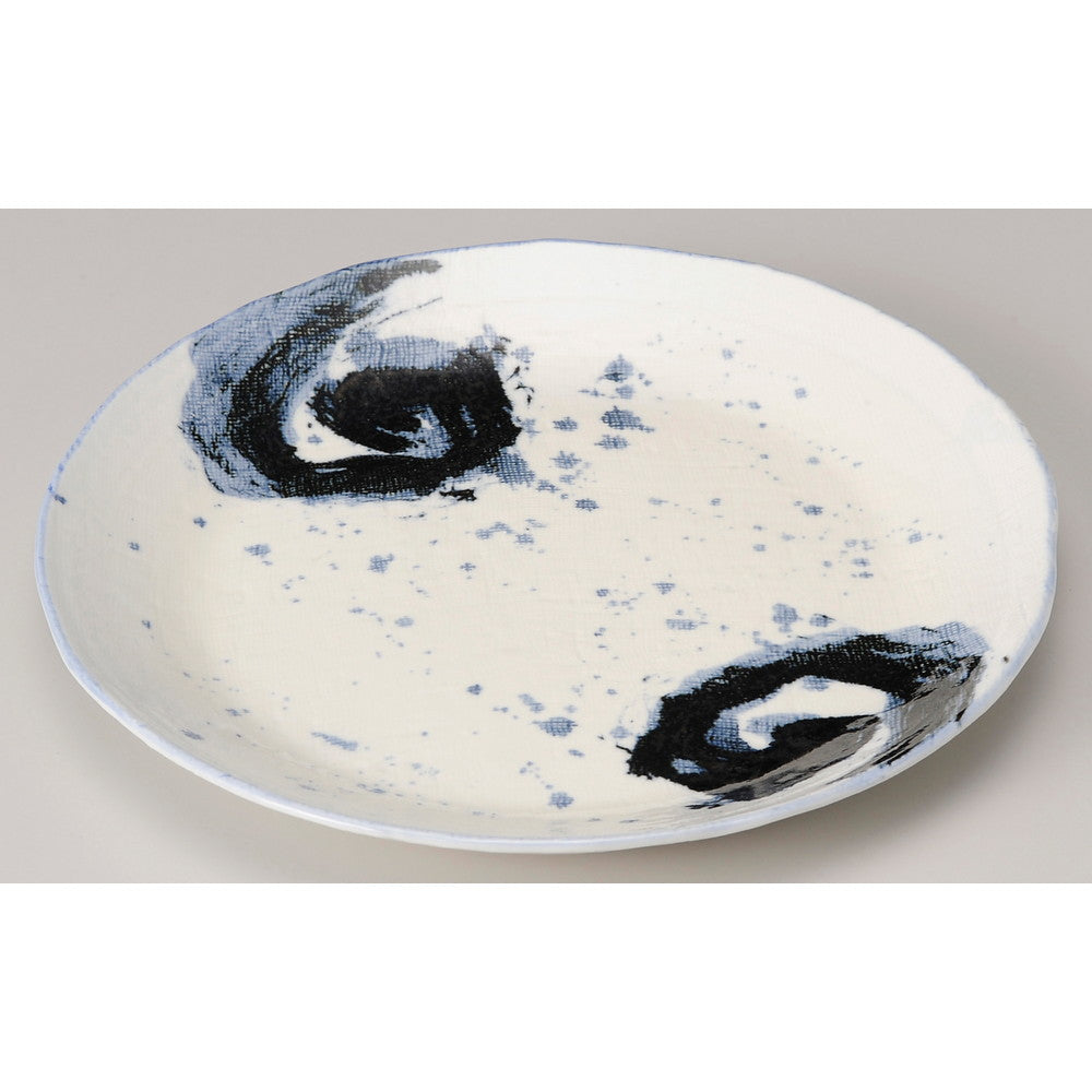 ☆ 丸中皿 ☆ 潮騒鳴門 8.0皿 [ φ25.3 x 2.7cm ]
