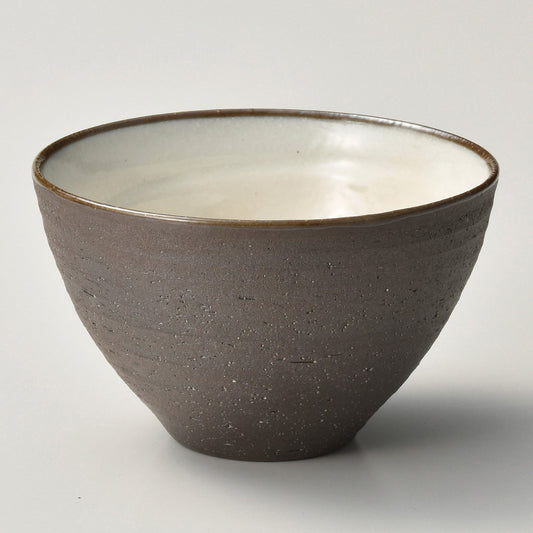 ☆ 飯碗 ☆ うるし黒ボール型飯碗 [ φ11.3 x 6.8cm ]