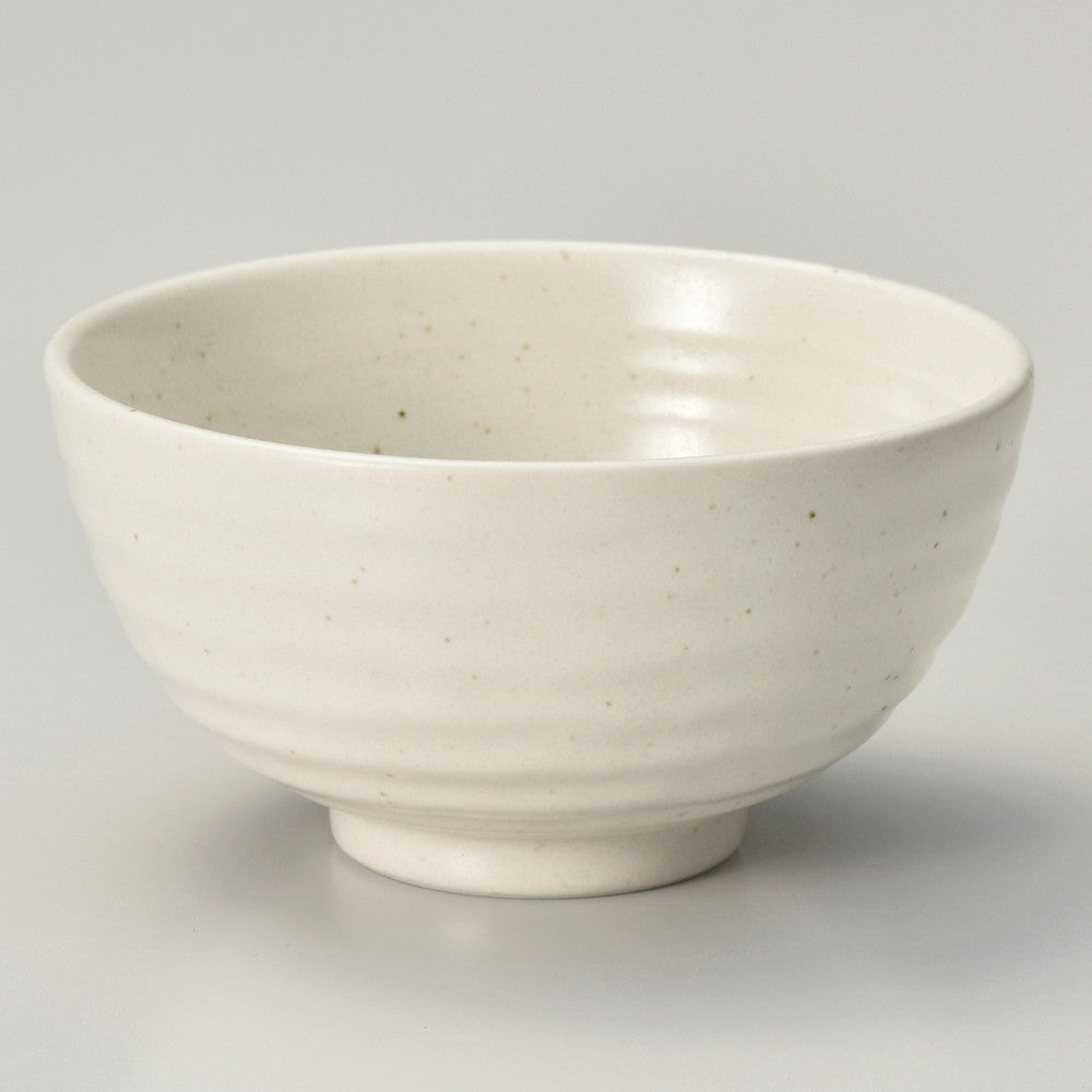 ☆ 飯碗 ☆ 白マット 六兵衛丸碗 大 [ φ12.3 x 6.5cm ]