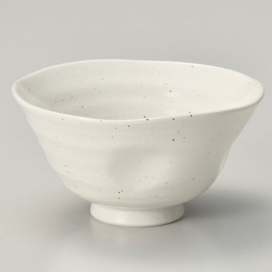 ☆ 飯碗 ☆ 白粉引スマート茶碗(小) [ φ10.5 x 5.2cm ]