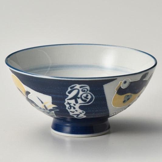 ☆ 飯碗 ☆ 福おいで 大平 [ φ12.5 x 6.2cm ]