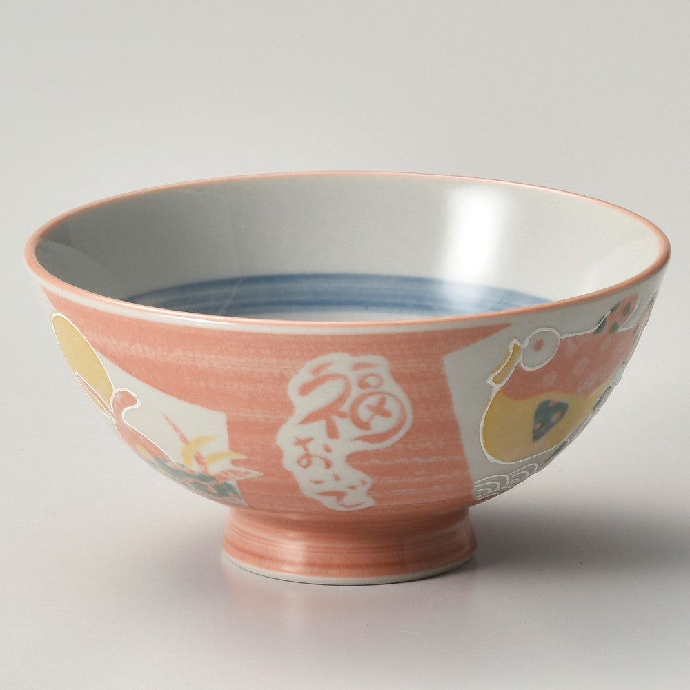 ☆ 飯碗 ☆ 福おいで 中平 [ φ11.5 x 6.1cm ]