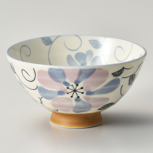 ☆ 飯碗 ☆ ハイスフラワー大平 [ φ12.5 x 6.2cm ]