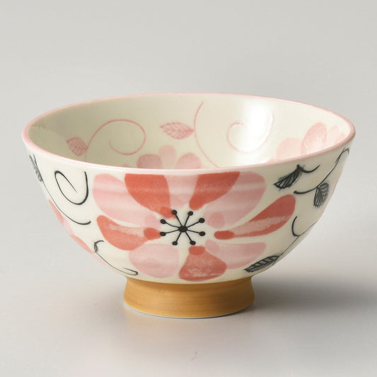 ☆ 飯碗 ☆ ハイスフラワー中平 [ φ11.5 x 6.1cm ]