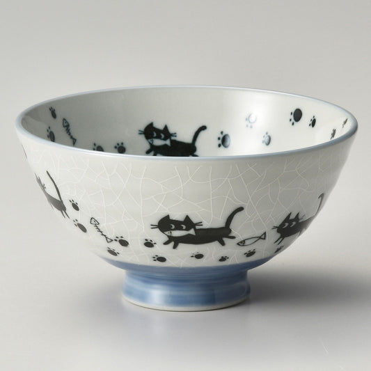 ☆ 飯碗 ☆ さんぽネコ 大平 [ φ12.5 x 6.2cm ]