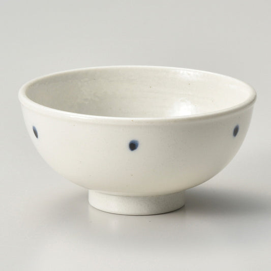☆ 飯碗 ☆ ドット(青)軽量茶碗 [ φ11.5 x 5.6cm ]