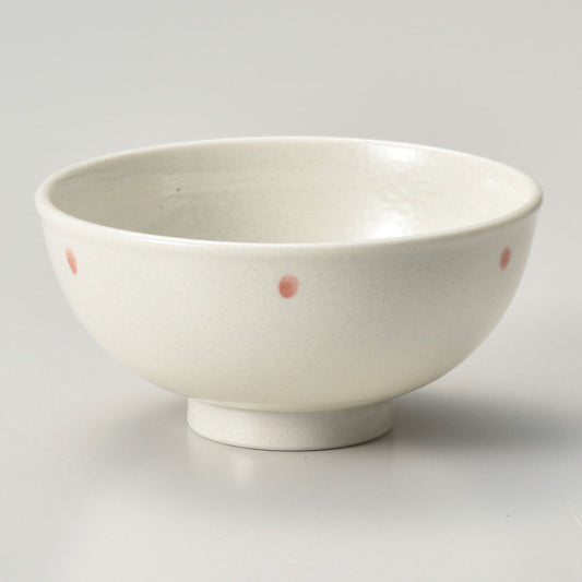 ☆ 飯碗 ☆ ドット(ピンク)軽量茶碗 [ φ11.5 x 5.6cm ]