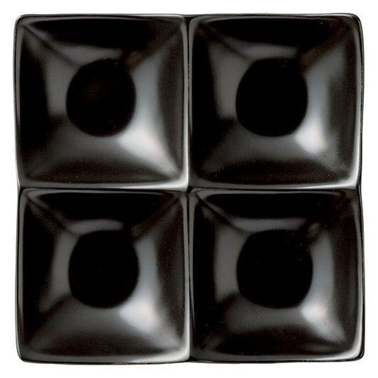 ☆ モダンスタイル ☆ スタイル1 黒4Ｐ角鉢 [ 16 x 16 x 4cm ]