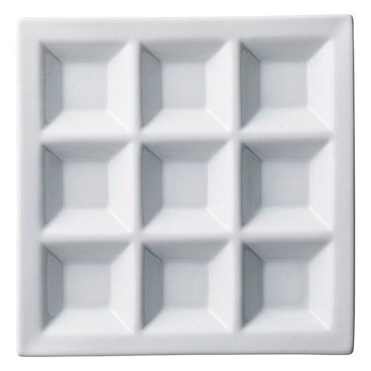 ☆ モダンスタイル ☆ 白磁九品プレート [ 23 x 23 x 2.4cm ] 【 ホテル レストラン 洋食器 飲食店 業務用 おしゃれ 】