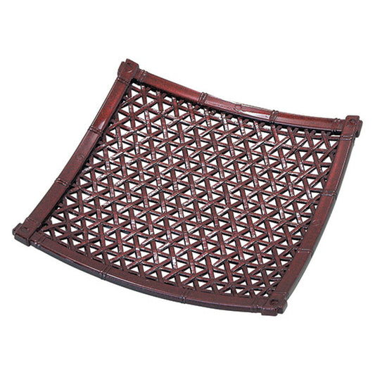 ☆ 漆器 ☆ (A)5.5寸やすらぎ角皿 茶パール [ 16.8 x 16.8 x 2.7cm ]