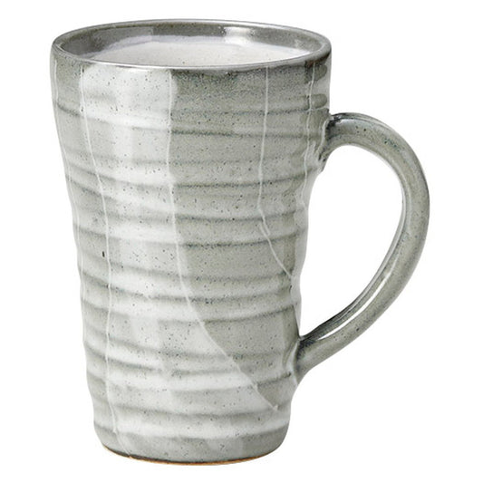 年輪 白 ビアジョッキ [ φ8.7 x 13cm(390cc) ] [ ビアマグ ]