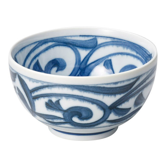 藍染唐草お好み丼 小 [ φ13.2 x 7.4cm ]