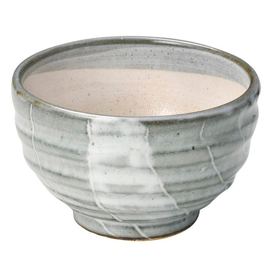 年輪 白 丸碗 [ φ11.5 x 7.3cm ]