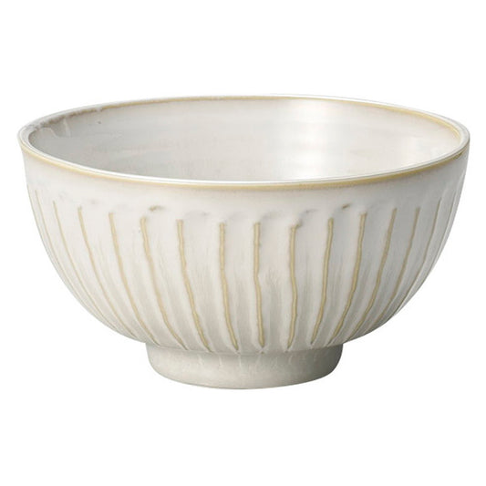 窯変粉引き削ぎたもり碗 [ φ12.5 x 6.6cm ]