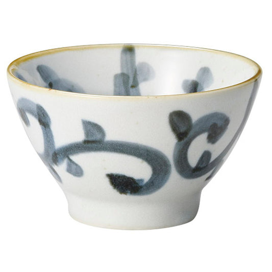 うのふ唐草 高台茶碗 [ φ11.5 x 6.7cm ]