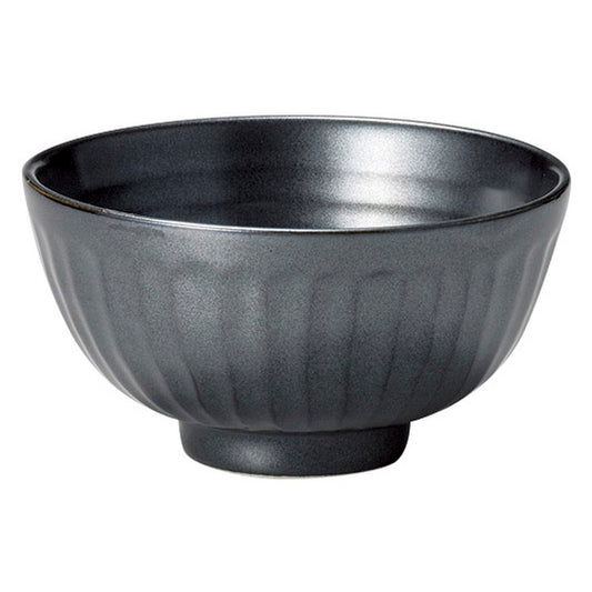 鉄結晶削ぎ茶碗 [ φ11.5 x 6.1cm ]
