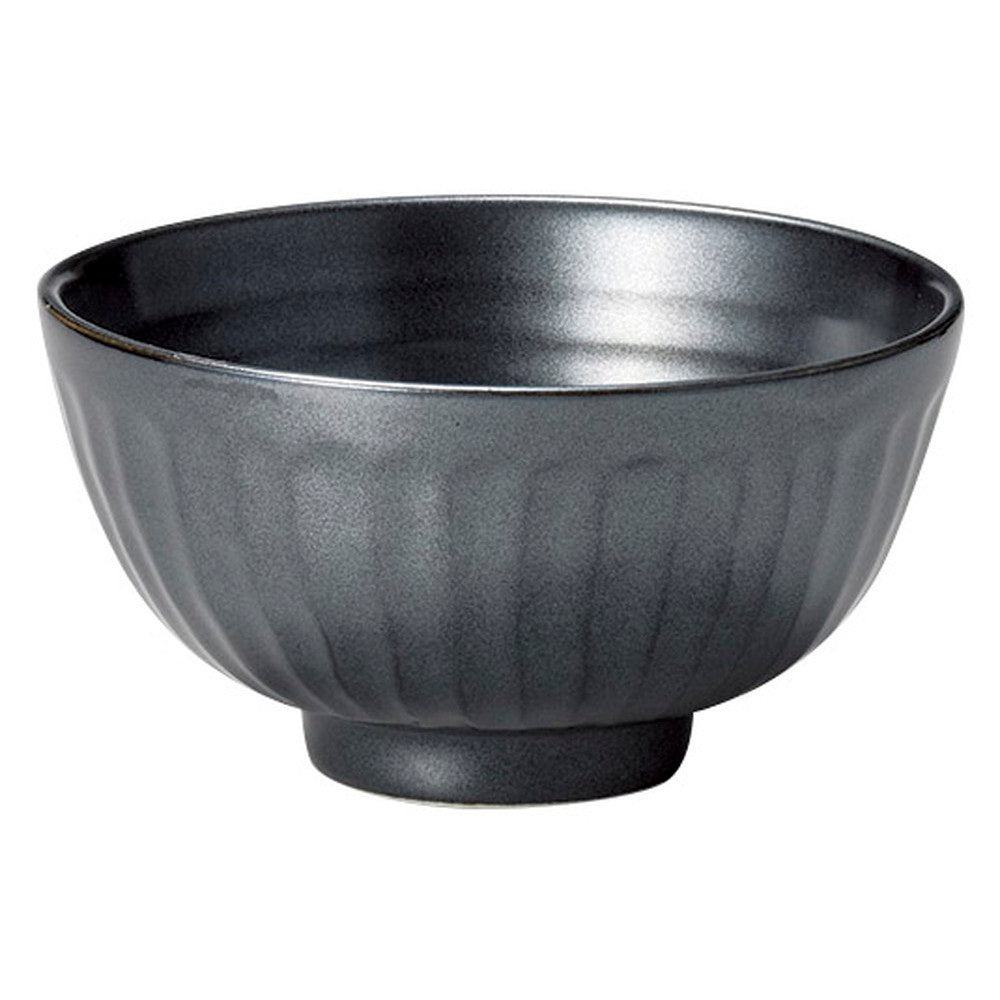 鉄結晶削ぎ茶碗 [ φ11.5 x 6.1cm ]