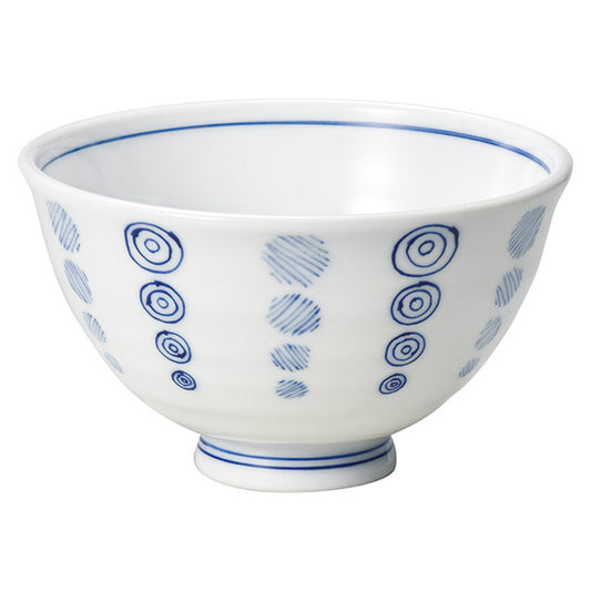 うず丸白磁かる大茶碗 [ φ12.2 x 7cm ]