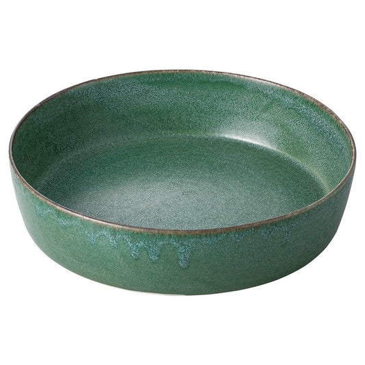 深緑切立中鉢 [ φ17.5 x 4cm ]