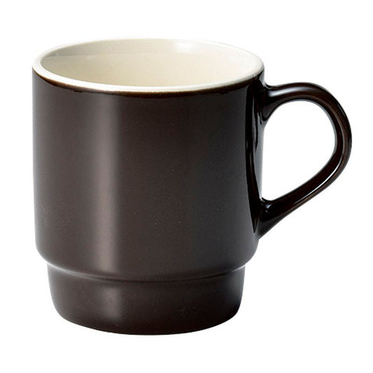 チョコ色スタックマグ(新型) [ φ8 x 9.2cm(340cc) ] [ マグカップ ]