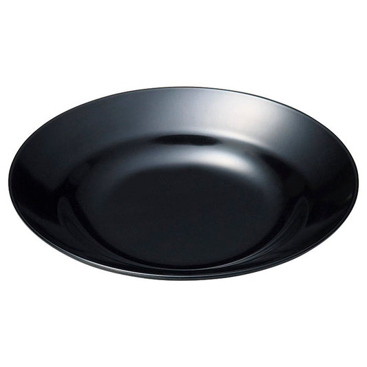 (M)20cmラーメントレー(ＭＷ-32Ｂ) 黒(洗) [ φ20 x 3.5cm ] [ ラーメン受皿 ]