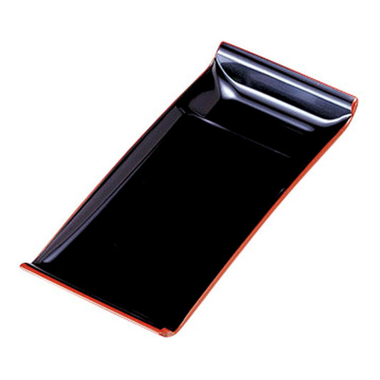 (A)のり皿 黒天朱 [ 17.8 x 8 x 2.2cm ]
