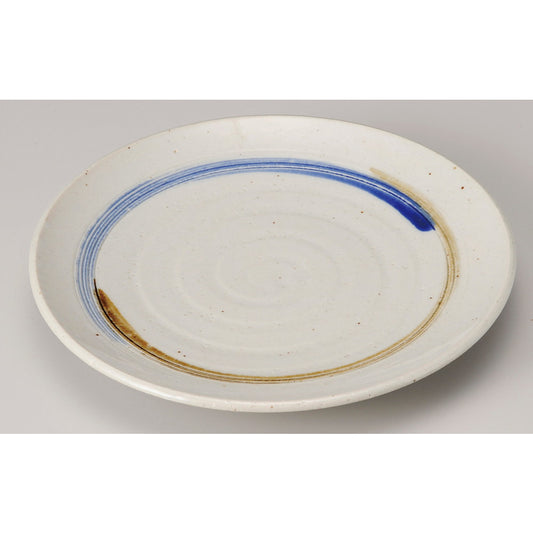 ☆ 丸中皿 ☆ 櫛目二色渦丸6.0皿 [ φ19.4 x 2.7cm ]