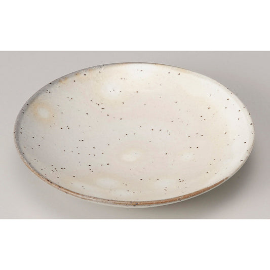 ☆ 丸中皿 ☆ 粉引丸7.0皿 [ φ22 x 3.3cm ]