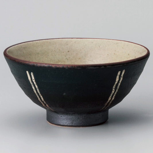 ☆ 飯碗 ☆ 呉須吹十草大平 [ φ12.3 x 6.3cm ]