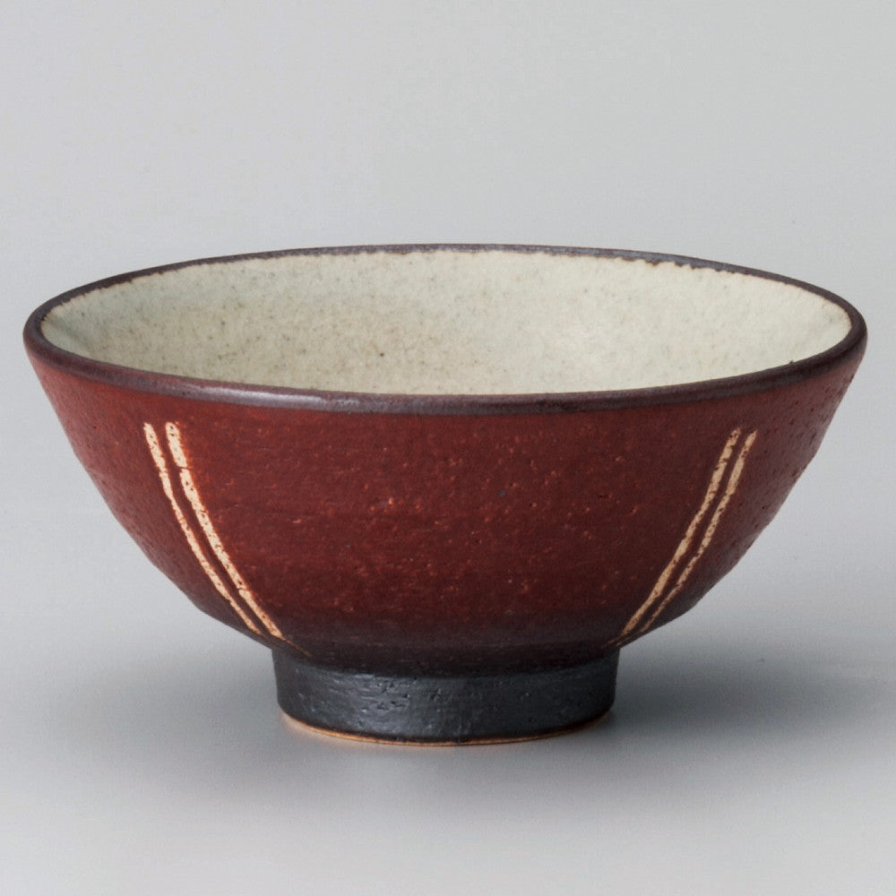 ☆ 飯碗 ☆ 赤吹十草中平 [ φ11.5 x 5.8cm ]