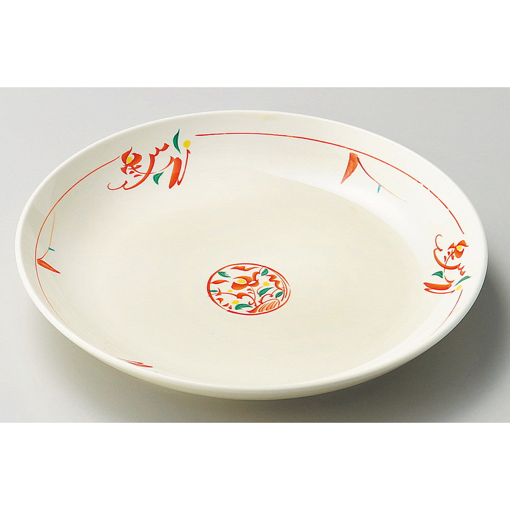 ☆ 丸中皿 ☆ 赤絵みのり7.0皿 [ 21.5cm ]