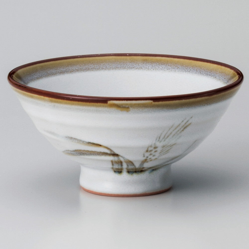 ☆ 飯碗 ☆ 白天目麦大平 [ φ12.5 x 6cm ]