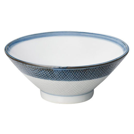 古染布目笹反４.５丼 [ φ14 x 5.7cm ]