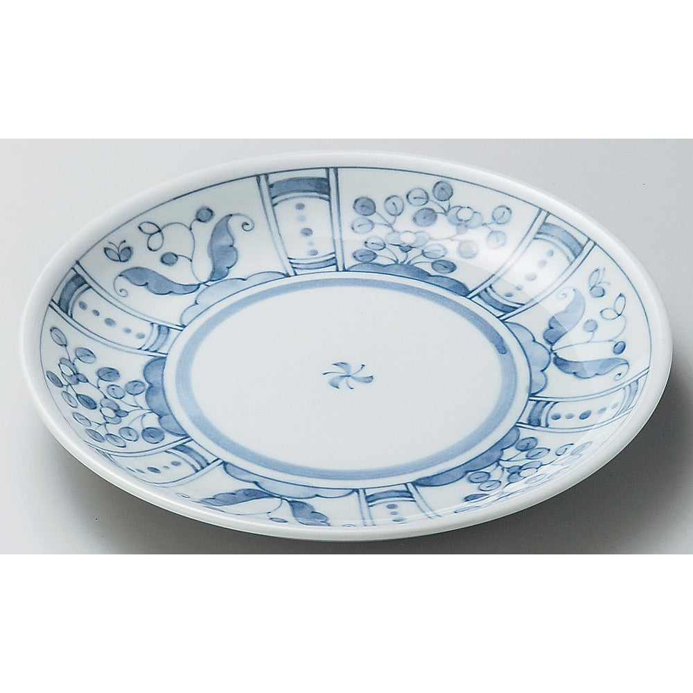 ☆ 丸中皿 ☆ 花間取7.0皿 [ φ23cm ]