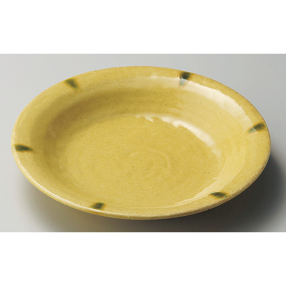 ☆ 丸中皿 ☆ ネオクラフト 黄瀬戸6.0深皿 [ φ19.5 x 4.2cm ]