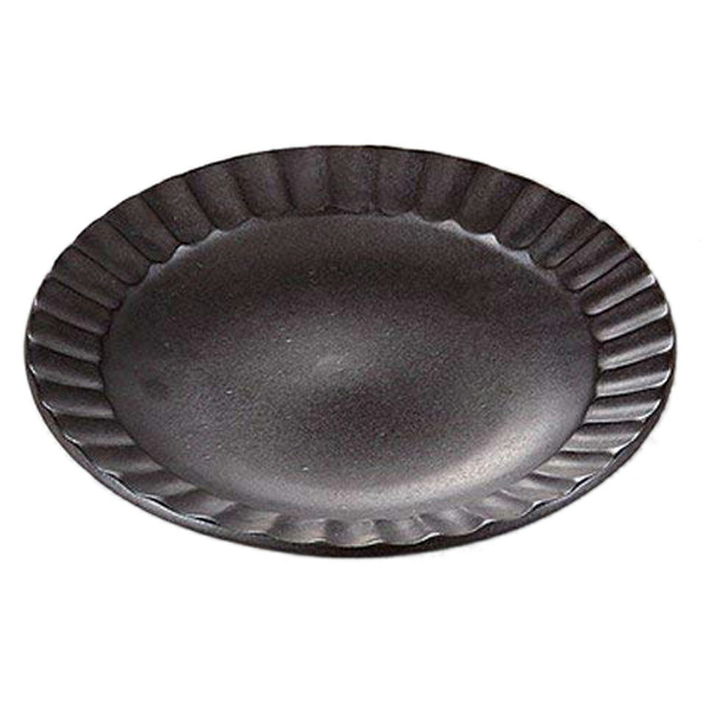 ☆ 組小皿 ☆黒結晶しのぎ5.0皿 [ 16.6 x 2.5cm 243g ] [ 料亭 旅館 和食器 飲食店 業務用 ]