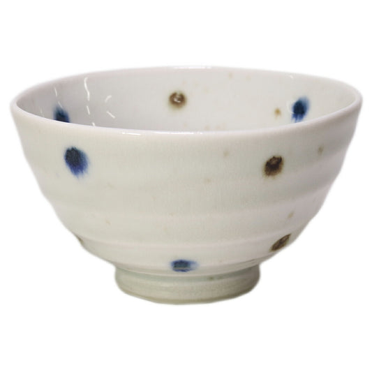 ☆ 夫婦碗 ☆ドット飯碗 大 [ 11.6 x 6.6cm 180g ] [ 料亭 旅館 和食器 飲食店 業務用 夫婦茶碗 ペア 記念品 ]
