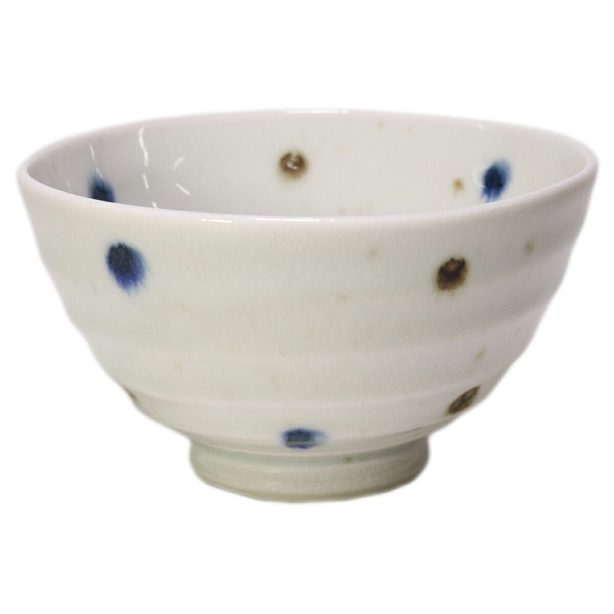 ☆ 夫婦碗 ☆ドット飯碗 大 [ 11.6 x 6.6cm 180g ] [ 料亭 旅館 和食器 飲食店 業務用 夫婦茶碗 ペア 記念品 ]