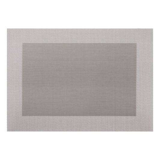 洗える樹脂マット(フレーム柄) シルバー [ 約43 x 30.5cm ] ランチョンマット
