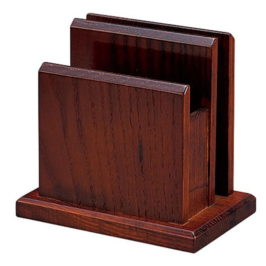 メニュー・ナプキン立 (角型) ハイブラウン [ 約12.8 x 8.7 x H12.5cm ] ナプキンスタンド