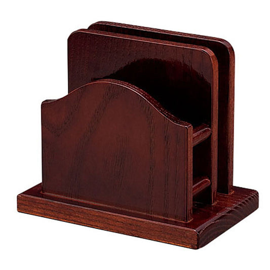 メニュー・ナプキン立 (山型) ハイブラウン [ 約14.1 x 8.9 x H12cm ] ナプキンスタンド