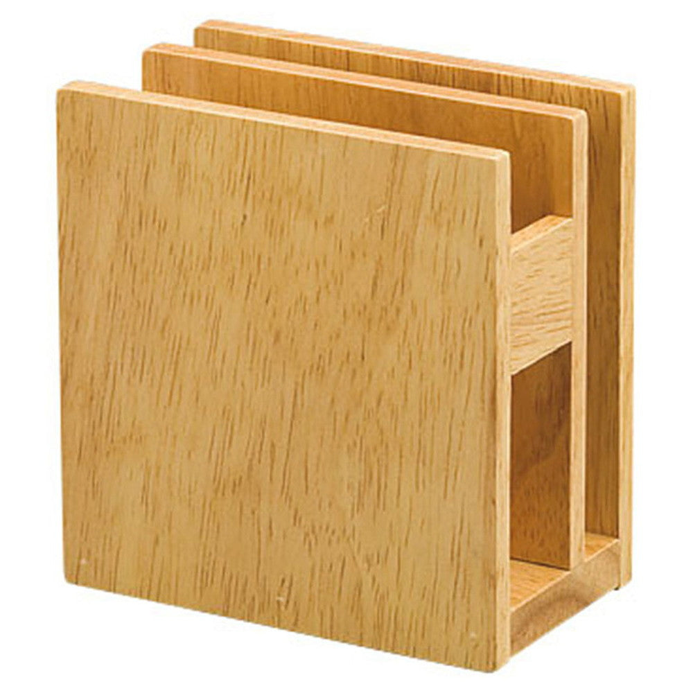 SC 木製ナプキン＆メニュースタンド ナチュラル [ 約10 x 5.8 x H10.5cm ] ナプキンスタンド