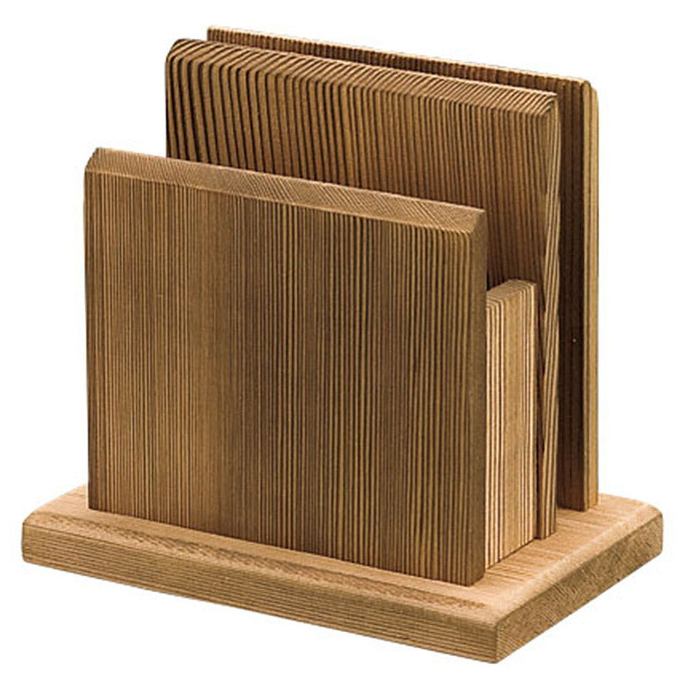 焼杉メニューナプキン立 [ 約13 x 8.5 x H12cm ] ナプキンスタンド
