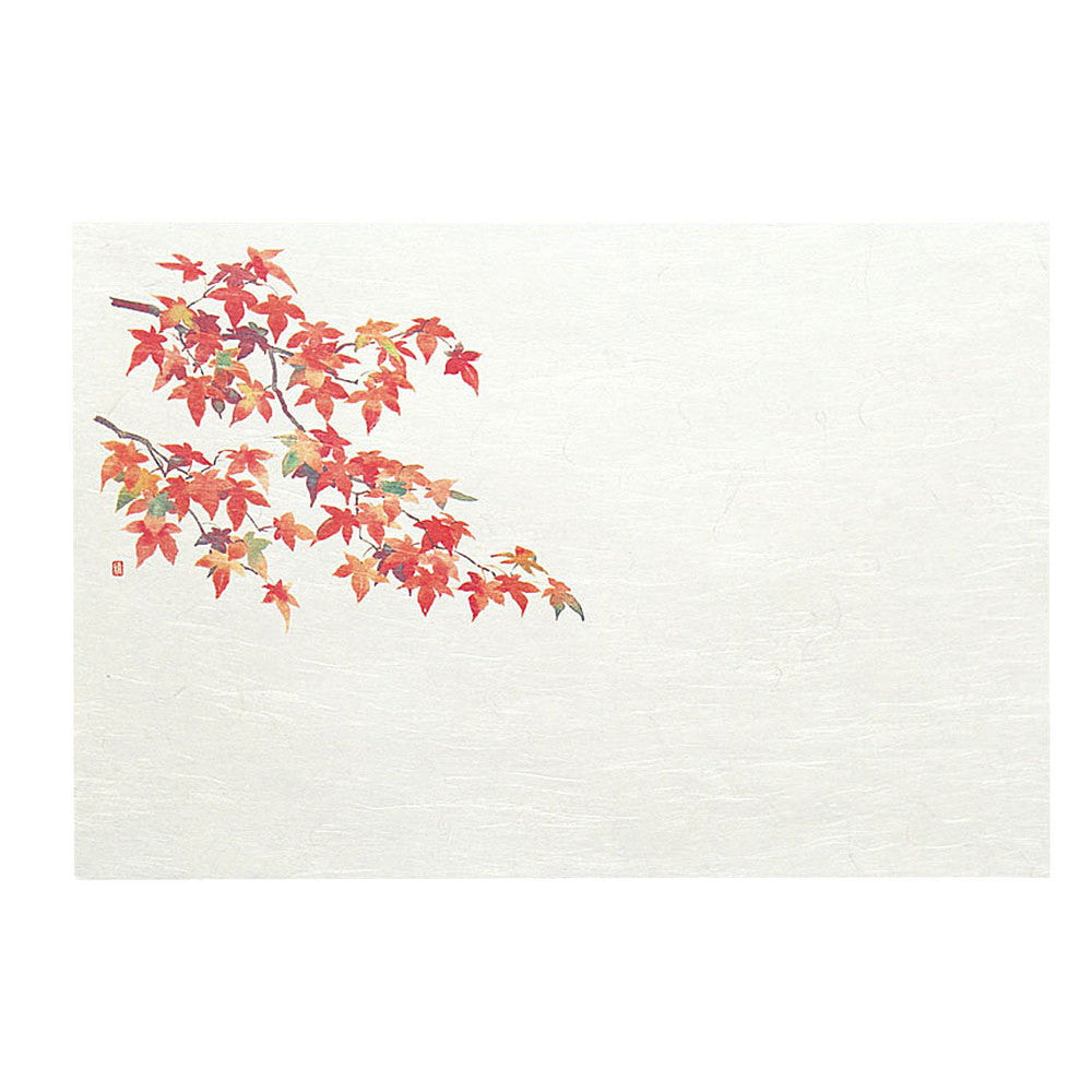 懐石まっと 尺3 四季 50枚入 紅葉 (10月〜11月) [ 約26.4 x 39cm ] 懐石マット