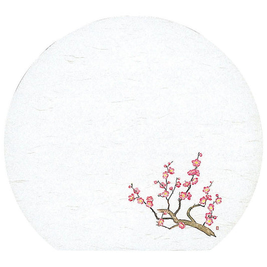 懐石まっと 尺3半月 四季 50枚入 梅 (1月〜3月) [ 約33.5 x 37cm ] 懐石マット