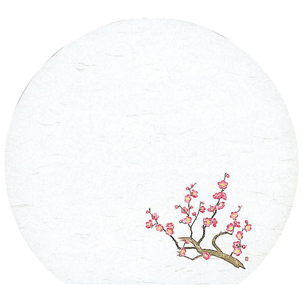 懐石まっと 尺3半月 四季 50枚入 梅 (1月〜3月) [ 約33.5 x 37cm ] 懐石マット