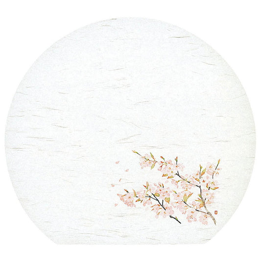 懐石まっと 尺3半月 四季 50枚入 桜 (3月〜4月) [ 約33.5 x 37cm ] 懐石マット
