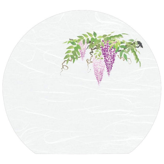 懐石まっと 尺3半月 四季 50枚入 藤 (4月〜5月) [ 約33.5 x 37cm ] 懐石マット