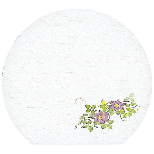 懐石まっと 尺3半月 四季 50枚入 鉄線 (5月〜6月) [ 約33.5 x 37cm ] 懐石マット