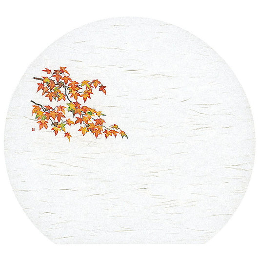 懐石まっと 尺3半月 四季 50枚入 紅葉 (10月〜11月) [ 約33.5 x 37cm ] 懐石マット